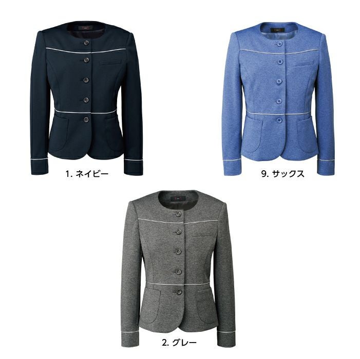 事務服 ジャケット SA322J ジャケット(ノーカラー) オールシーズン