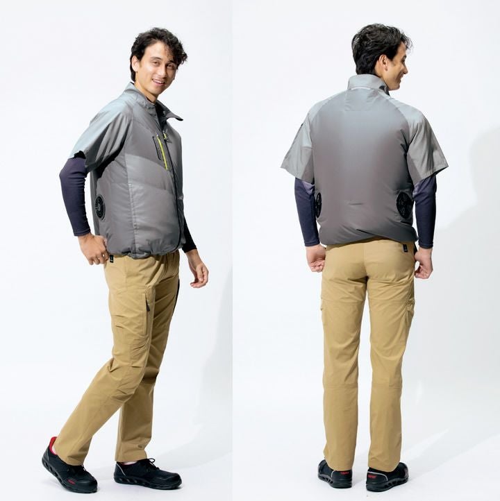 平和な宇宙人達 空調ファン付作業服 半袖ジャケット アイトス AZ-50198 TULTEX 撥水