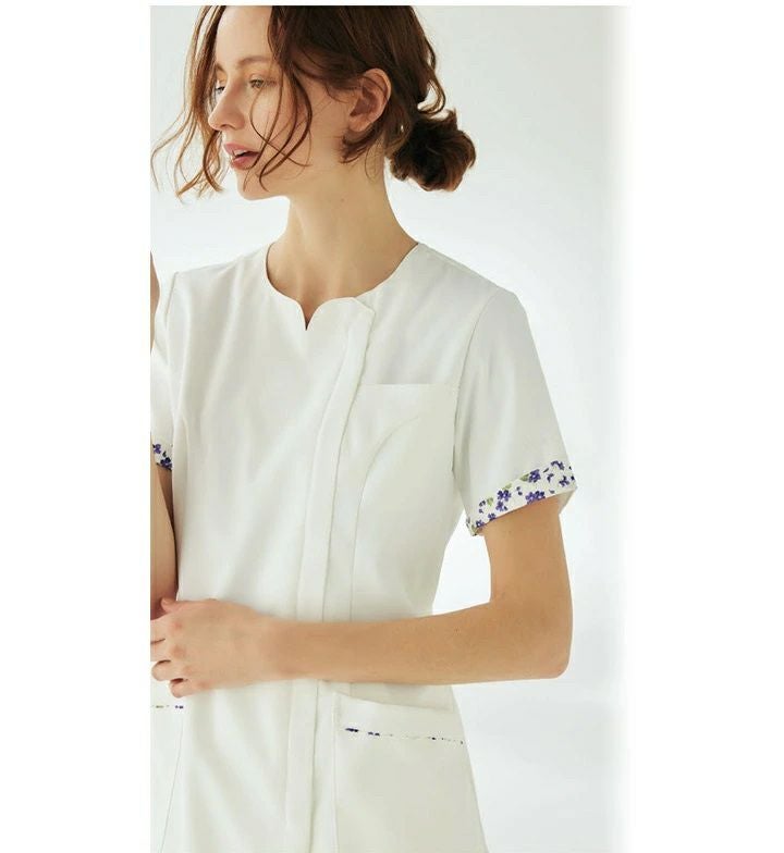 スクラブ 半袖 レディース 女性用 医療用白衣 美容 エステ 看護師 病院