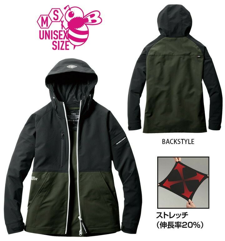 バートル 長袖ジャケット パーカー 秋冬 フーディジャケット 9505 男女